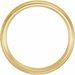 Milgrain Edge Comfort-Fit Half Round Band with Hammer Finish
