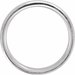 Stepped-Edge Comfort-Fit Half Round Band with Hammer Finish