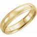 Milgrain Comfort-Fit Half Round Band