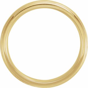 Milgrain Comfort-Fit Half Round Band