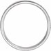 Milgrain Edge Comfort-Fit Flat Band with Hammer Finish