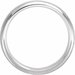 Milgrain Edge Comfort-Fit Half Round Band with Hammer Finish