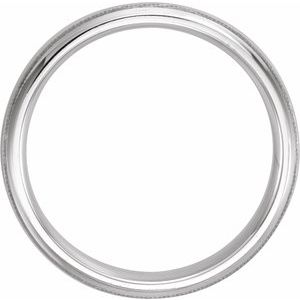 Milgrain Comfort-Fit Half Round Band