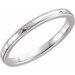 Milgrain Edge Comfort-Fit Flat Band with Hammer Finish