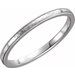Milgrain Edge Comfort-Fit Flat Band with Hammer Finish