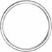 Milgrain Edge Comfort-Fit Flat Band with Hammer Finish