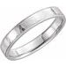 Milgrain Edge Comfort-Fit Flat Band with Hammer Finish