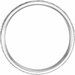 Milgrain Edge Comfort-Fit Flat Band with Hammer Finish