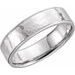 Milgrain Edge Comfort-Fit Flat Band with Hammer Finish