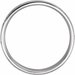 Milgrain Edge Comfort-Fit Flat Band with Hammer Finish