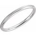 Milgrain Comfort-Fit Half Round Band
