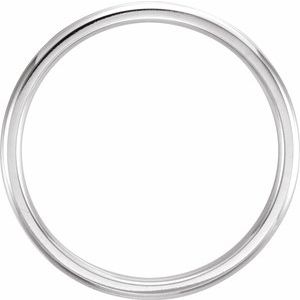 Milgrain Comfort-Fit Half Round Band