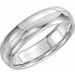 Milgrain Comfort-Fit Half Round Band