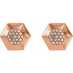 Geometric Cluster Earrings