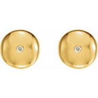 Domed Circle Earrings