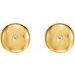 Domed Circle Earrings