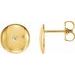 Domed Circle Earrings