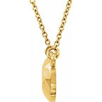 Faceted Circle Necklace