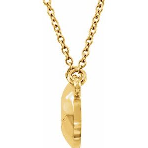Faceted Circle Necklace