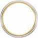 Stepped-Edge Grooved Comfort-Fit Flat Band with Bead Blast Finish
