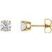 Round 4-Prong Lightweight Stud Earrings