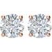 Round 4-Prong Lightweight Stud Earrings