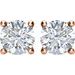 Round 4-Prong Lightweight Stud Earrings