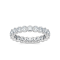Blair 2 ctw Round LGD Half Bezel Set Eternity Band
