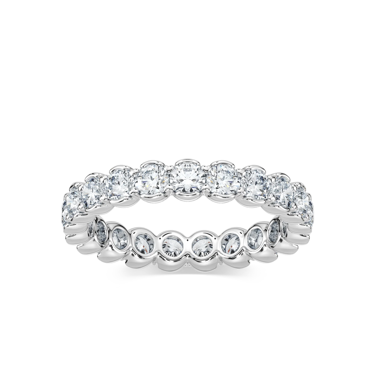 Blair 2 ctw Round LGD Half Bezel Set Eternity Band