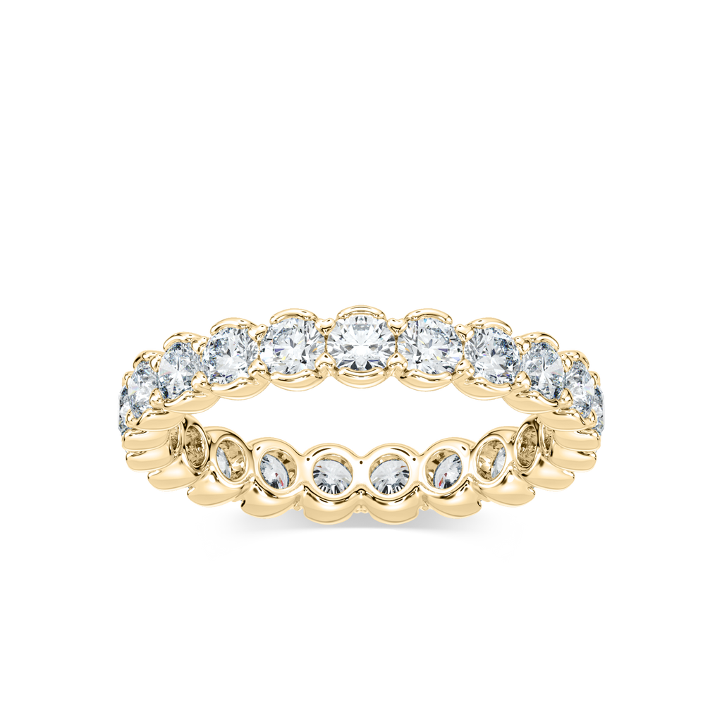 Blair 2 ctw Round LGD Half Bezel Set Eternity Band