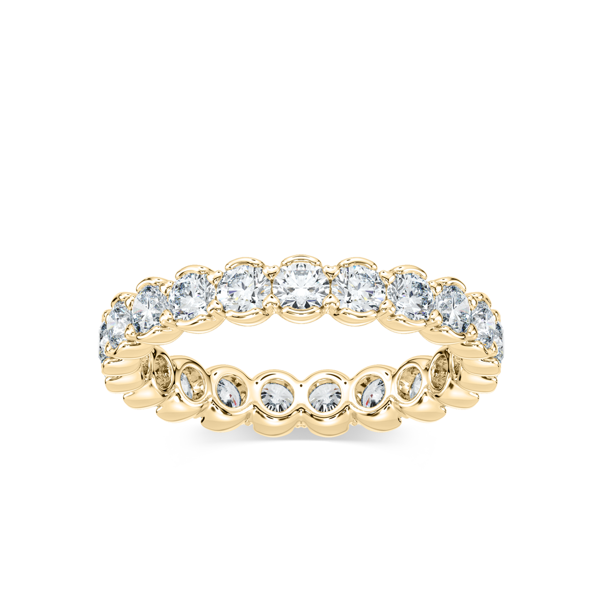 Blair 2 ctw Round LGD Half Bezel Set Eternity Band