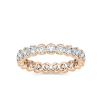 Blair 2 ctw Round LGD Half Bezel Set Eternity Band