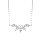 3/4 ctw Marquise LGD Five-Stone Necklace - 16 to 18 Inches
