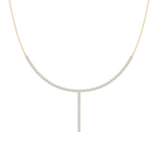 3 ¼ ctw Round LGD Half Tennis Necklace - 18 Inches