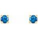 Round 4-Prong Lightweight Stud Earrings