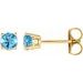 Round 4-Prong Lightweight Stud Earrings