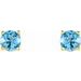 Round 4-Prong Lightweight Stud Earrings