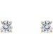 Round 4-Prong Lightweight Stud Earrings
