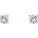 Round 4-Prong Lightweight Stud Earrings
