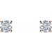 Round 4-Prong Stud Earrings