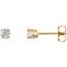 Round 4-Prong Lightweight Stud Earrings