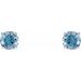 Round 4-Prong Lightweight Stud Earrings