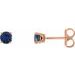 Round 4-Prong Lightweight Stud Earrings