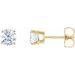 Round 4-Prong Lightweight Stud Earrings