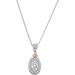 Halo-Style Cluster Necklace or Pendant