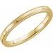 Milgrain Edge Comfort-Fit Flat Band with Hammer Finish