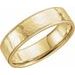 Milgrain Edge Comfort-Fit Flat Band with Hammer Finish