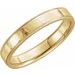 Milgrain Edge Comfort-Fit Flat Band with Hammer Finish
