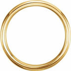 Milgrain Comfort-Fit Half Round Band