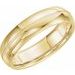 Milgrain Comfort-Fit Half Round Band